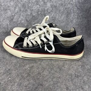 True Religion Jeans Mens Low Top Sneakers TR114101M Navy Canvas Shoes‎ Size 9.5